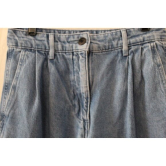 Aritzia Wilfred Free Womens Wide Leg Jeans Size 2 Blue Pleated Baggy - Picture 3 of 6